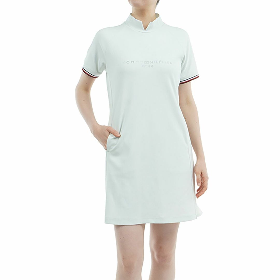 トミー ヒルフィガー ゴルフ Tommy Hilfiger Golf レディース レディース ハイテンションモックネック Aラインワンピース THLA534 詳細2