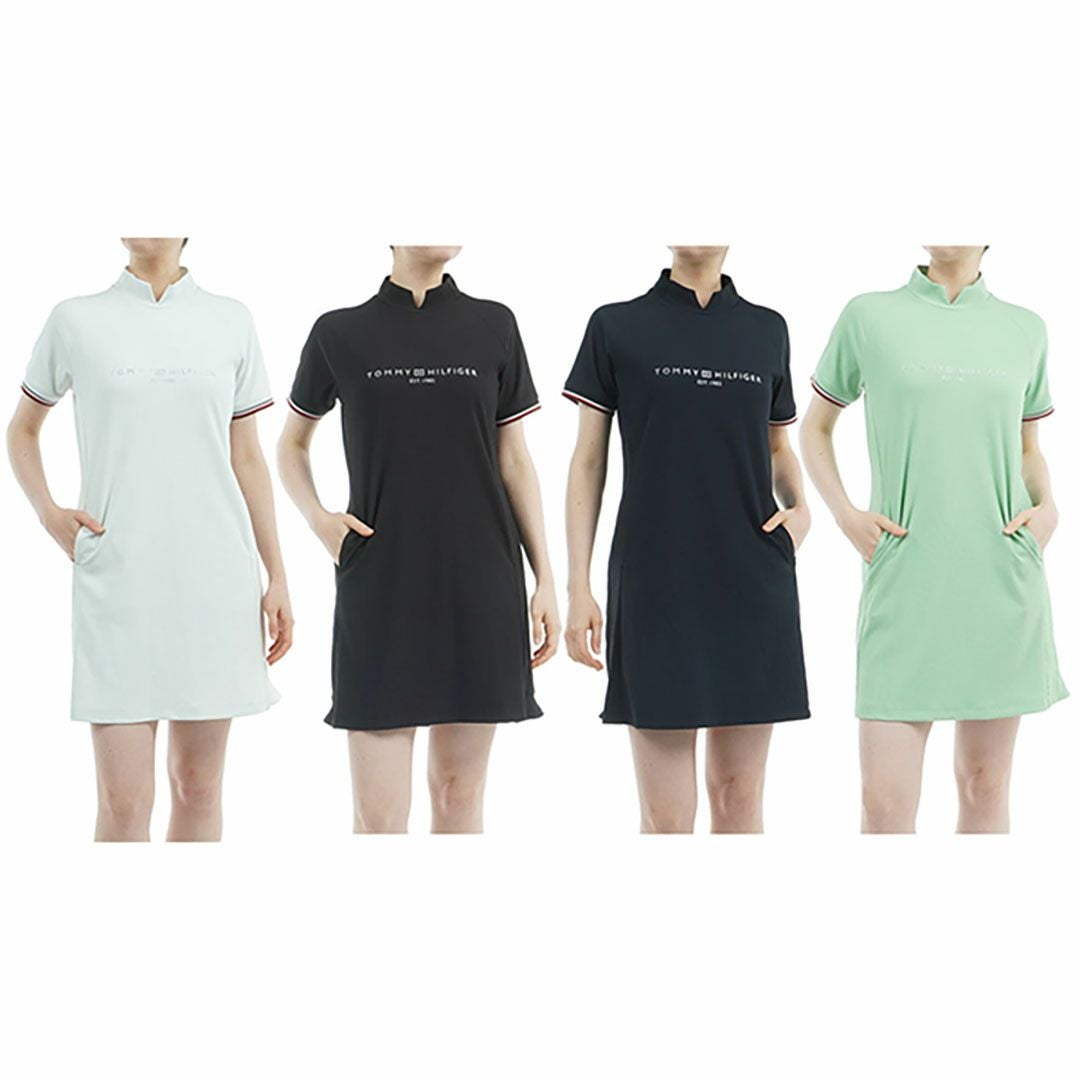 トミー ヒルフィガー ゴルフ Tommy Hilfiger Golf レディース レディース ハイテンションモックネック Aラインワンピース THLA534 詳細22