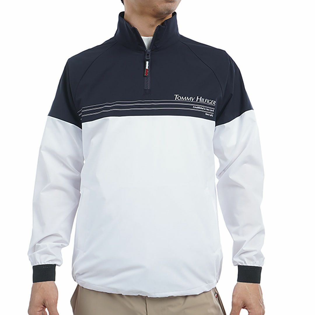 トミー ヒルフィガー ゴルフ Tommy Hilfiger Golf メンズ メンズ ハーフジップ ブルゾン THMA501 詳細2