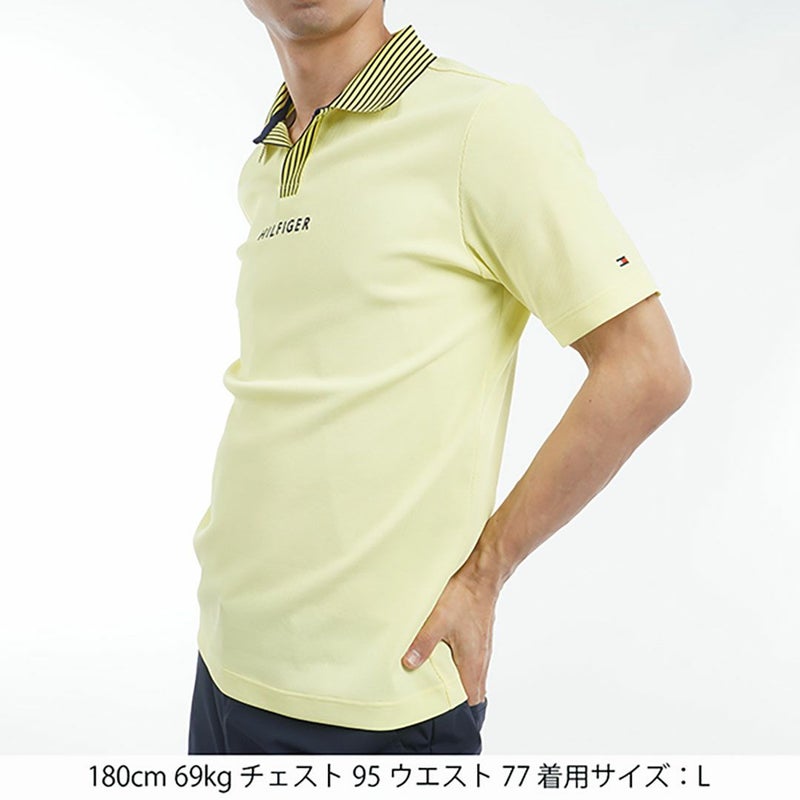 トミー ヒルフィガー ゴルフ Tommy Hilfiger Golf メンズ メンズ ビッグ鹿の子 スキッパーポロシャツ THMA502 詳細6