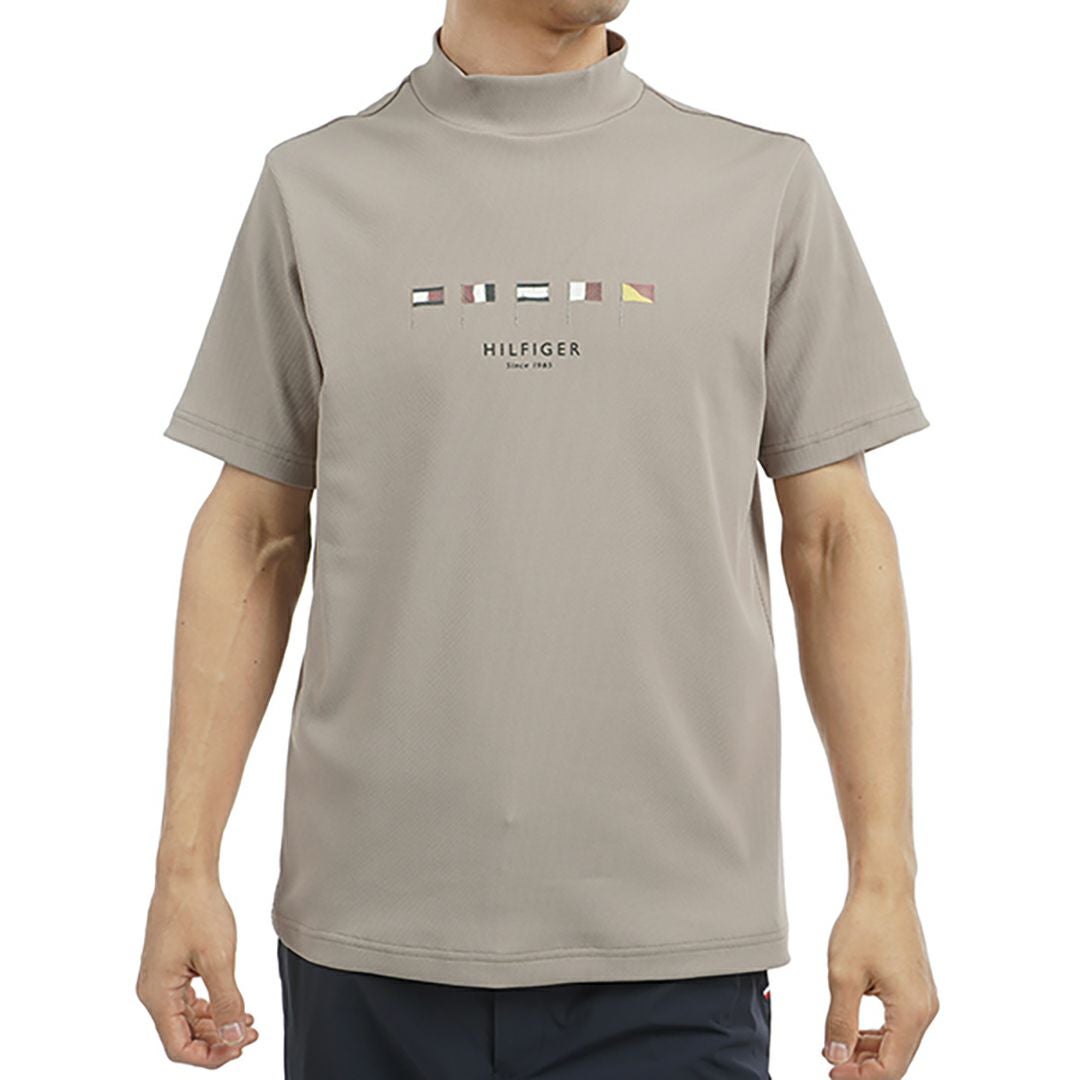 トミー ヒルフィガー ゴルフ Tommy Hilfiger Golf メンズ メンズ マルチフラッグ 半袖モックネックシャツ THMA503 詳細2