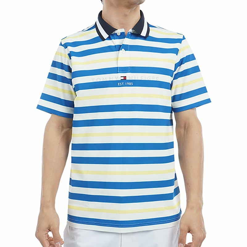 トミー ヒルフィガー ゴルフ Tommy Hilfiger Golf メンズ メンズ マルチボーダー 半袖ポロシャツ THMA506 詳細3