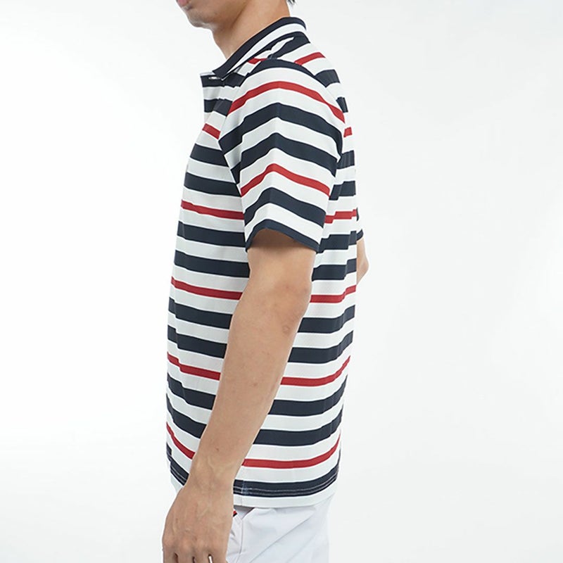 トミー ヒルフィガー ゴルフ Tommy Hilfiger Golf メンズ メンズ マルチボーダー 半袖ポロシャツ THMA506 詳細5