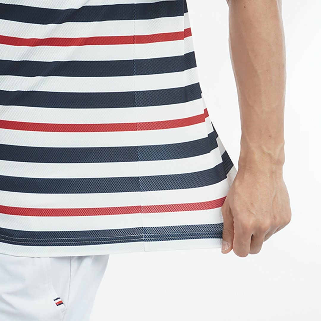 トミー ヒルフィガー ゴルフ Tommy Hilfiger Golf メンズ メンズ マルチボーダー 半袖ポロシャツ THMA506 詳細8
