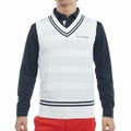 トミー ヒルフィガー ゴルフ Tommy Hilfiger Golf メンズ メンズ シャドーストライプ クリケットニットベスト THMA510 詳細2