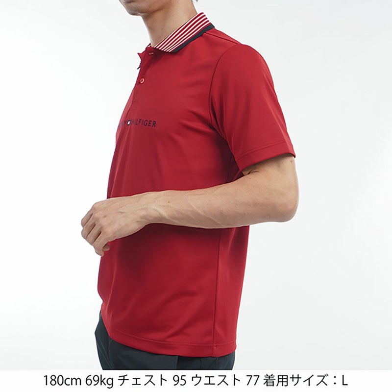 トミー ヒルフィガー ゴルフ Tommy Hilfiger Golf メンズ メンズ エッセンシャルストライプカラー 半袖ポロシャツ THMA513 詳細18
