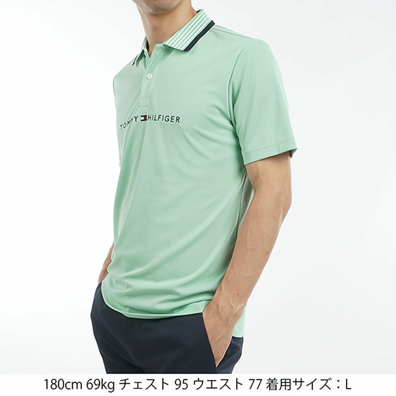 トミー ヒルフィガー ゴルフ Tommy Hilfiger Golf メンズ メンズ エッセンシャルストライプカラー 半袖ポロシャツ THMA513 詳細22