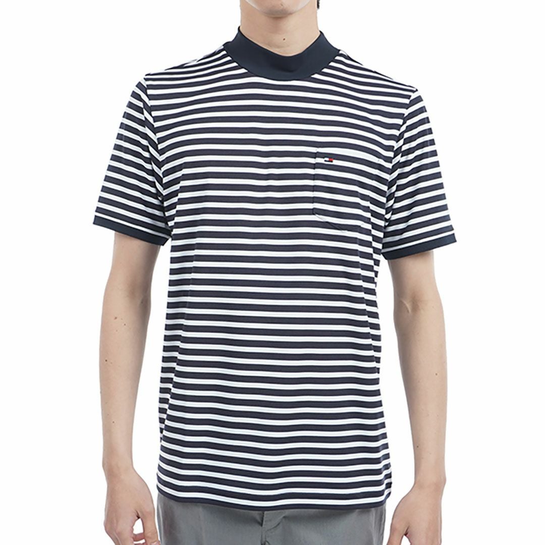 トミーヒルフィガーゴルフ モックネック総柄半袖 Lベージュ 30％OFF】[トミー ヒルフィガー ゴルフ]メンズ エッセンシャル 半袖