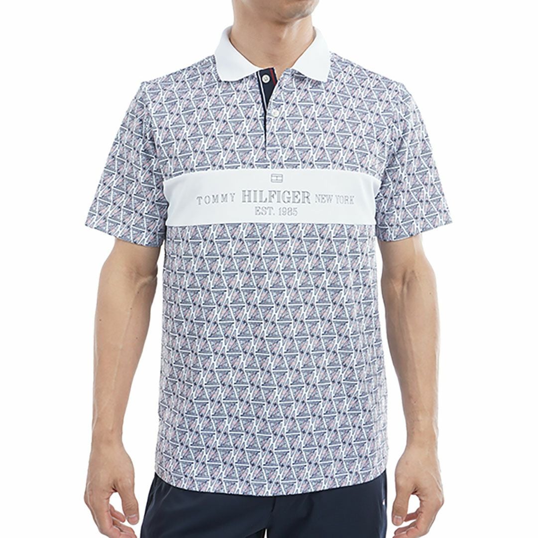 トミー ヒルフィガー ゴルフ Tommy Hilfiger Golf メンズ メンズ ヨットプリント 半袖ポロシャツ THMA519 詳細2