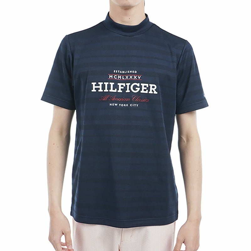 トミー ヒルフィガー ゴルフ Tommy Hilfiger Golf メンズ メンズ フロントロゴ 半袖モックネックシャツ THMA520 詳細1