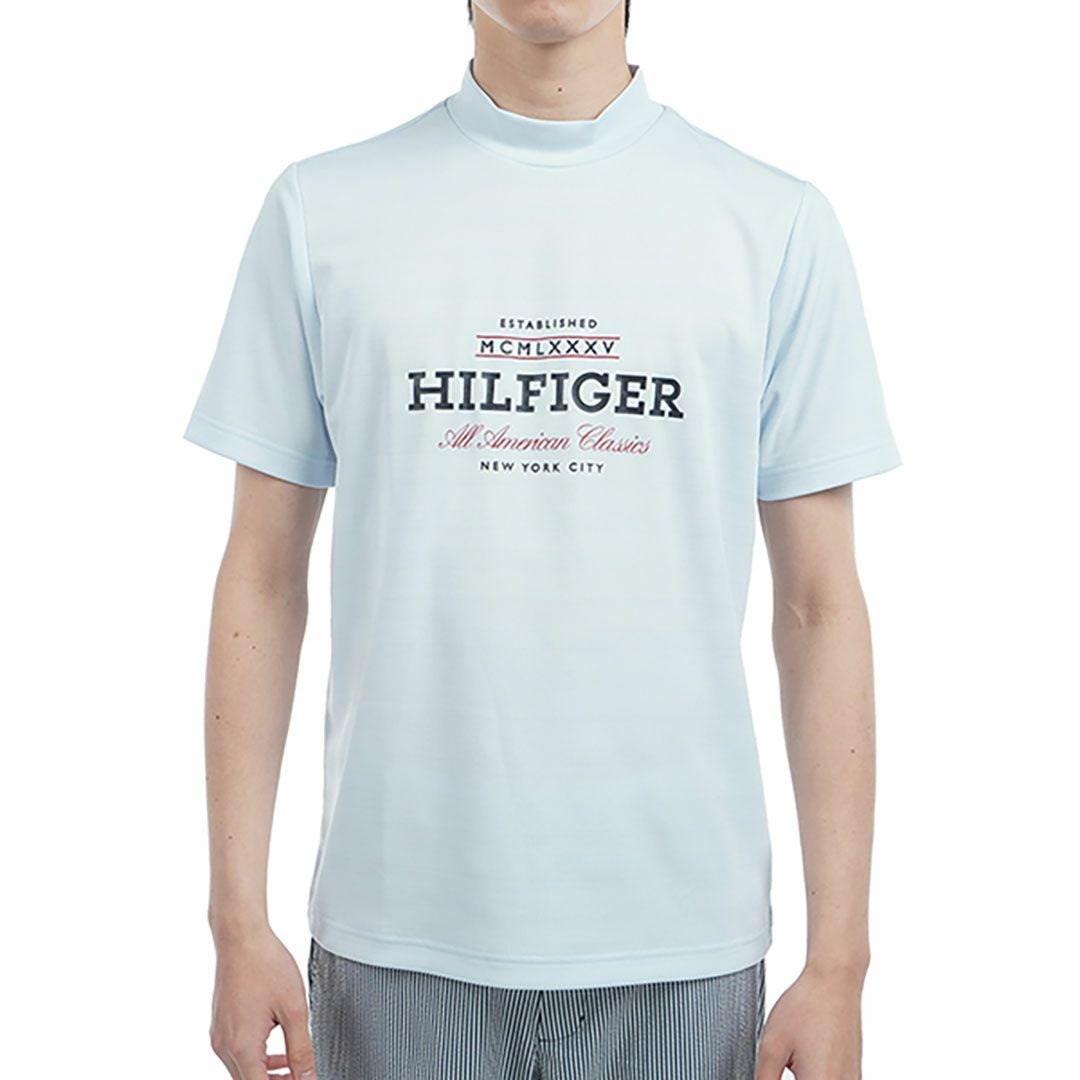 トミー ヒルフィガー ゴルフ Tommy Hilfiger Golf メンズ メンズ フロントロゴ 半袖モックネックシャツ THMA520 詳細3