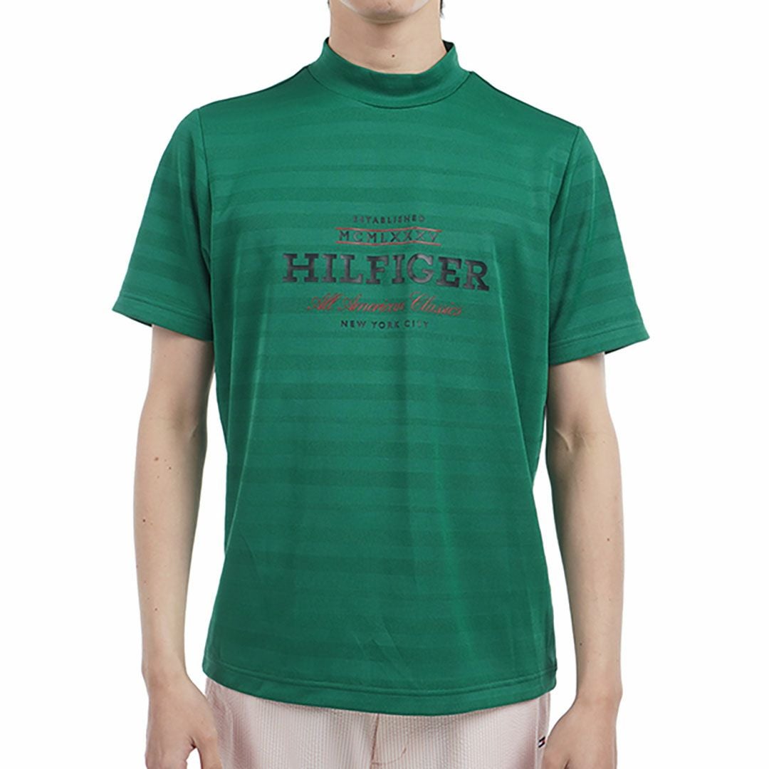 トミー ヒルフィガー ゴルフ Tommy Hilfiger Golf メンズ メンズ フロントロゴ 半袖モックネックシャツ THMA520 詳細5
