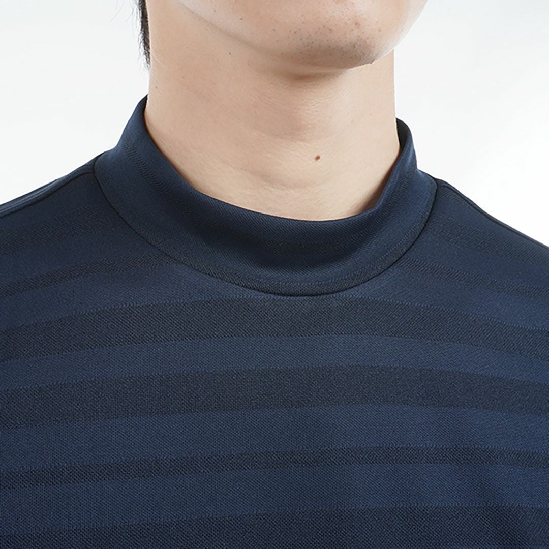 トミーヒルフィガーゴルフ　半袖　モックネックワンピース　ネイビー　M 30％OFF】[トミー ヒルフィガー ゴルフ]メンズ フロントロゴ 半袖
