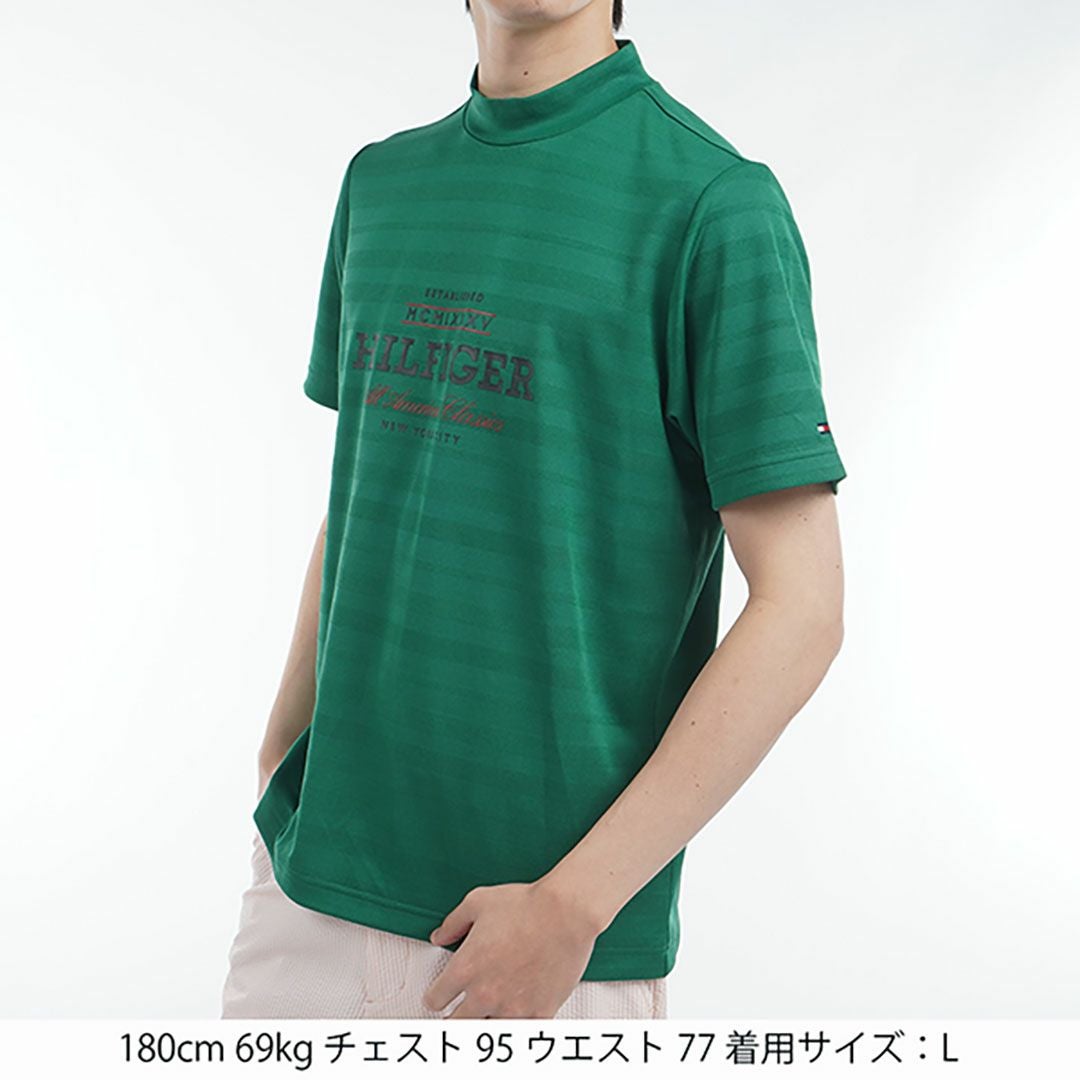 トミーヒルフィガー   新品 L Green 30％OFF】[トミー ヒルフィガー ゴルフ]メンズ フロントロゴ 半袖
