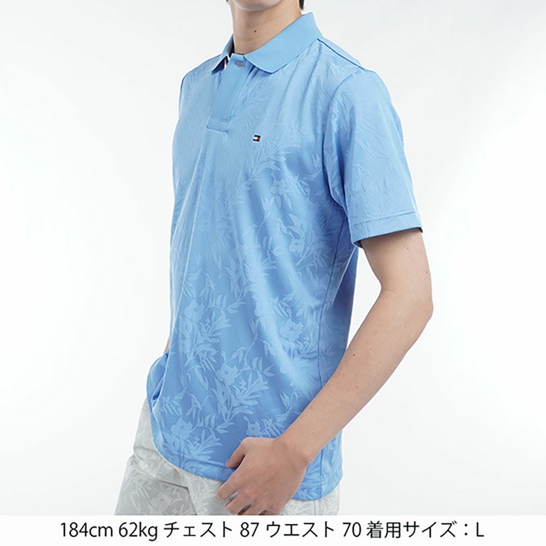 30％OFF】[トミー ヒルフィガー ゴルフ]メンズ リーフジャガード 半袖