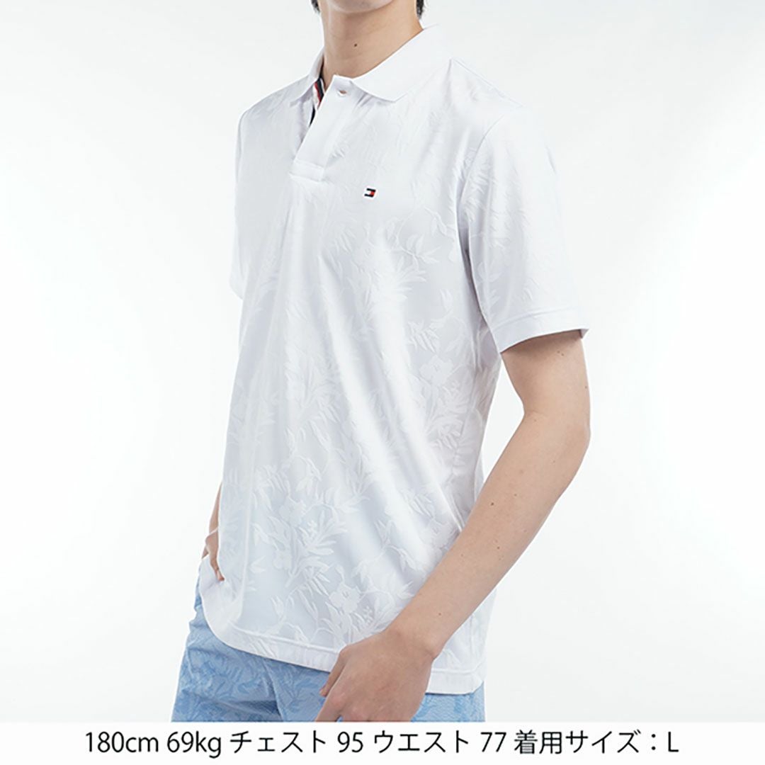 トミー ヒルフィガー ゴルフ Tommy Hilfiger Golf メンズ メンズ リーフジャガード 半袖ポロシャツ THMA522 詳細12