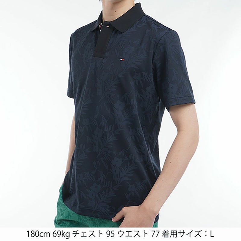 トミー ヒルフィガー ゴルフ Tommy Hilfiger Golf メンズ メンズ リーフジャガード 半袖ポロシャツ THMA522 詳細14