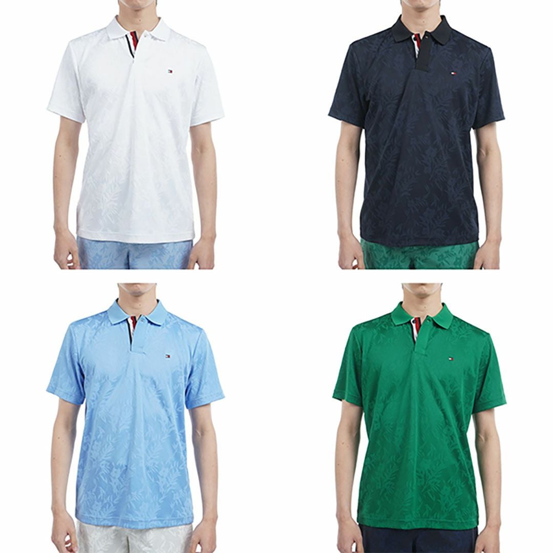 40％OFF】[トミー ヒルフィガー ゴルフ]メンズ リーフジャガード 半袖