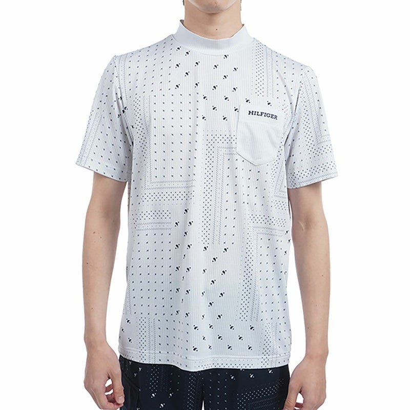 トミー ヒルフィガー ゴルフ Tommy Hilfiger Golf メンズ メンズ バンダナプリント 半袖モックネックシャツ THMA524 詳細1
