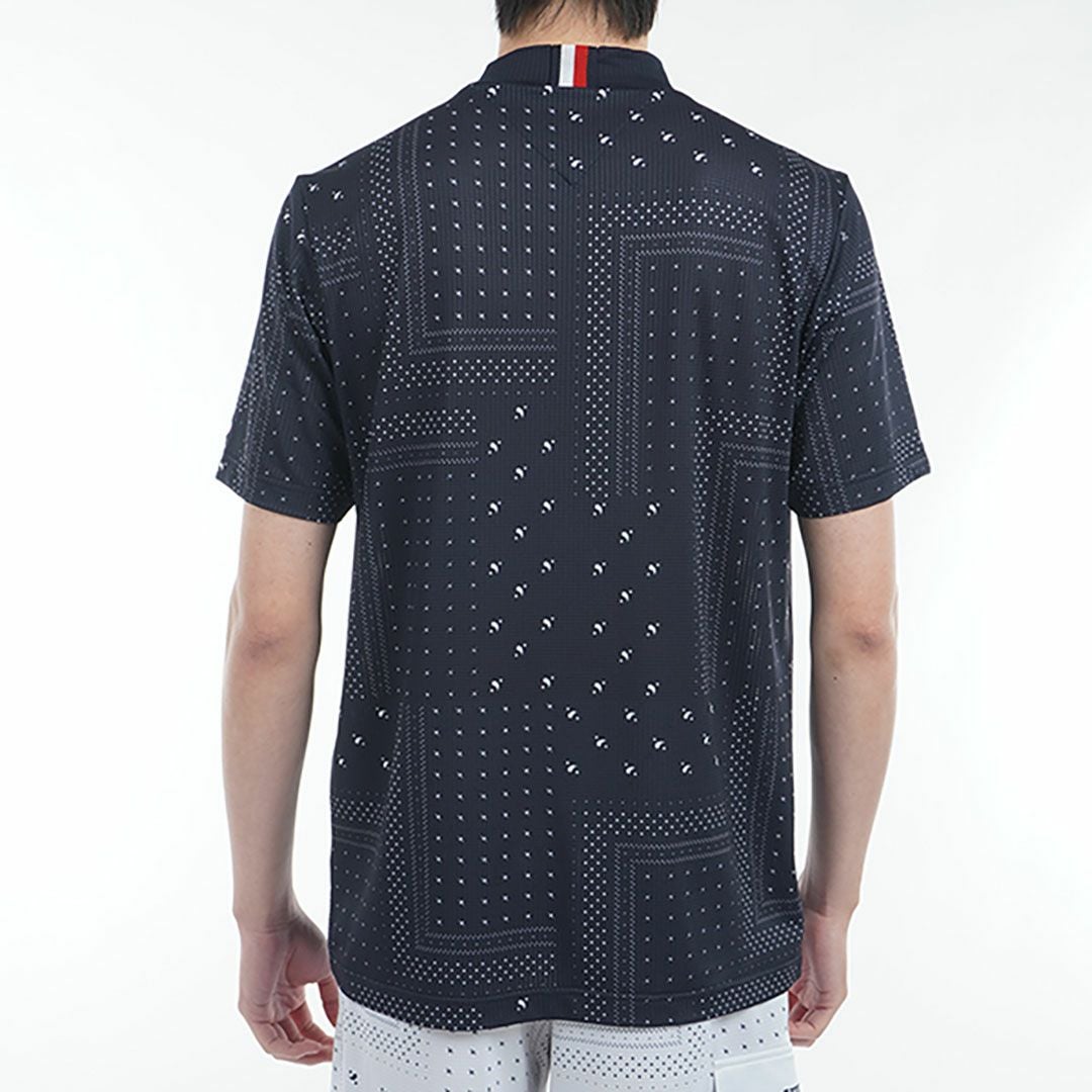 トミー ヒルフィガー ゴルフ Tommy Hilfiger Golf メンズ メンズ バンダナプリント 半袖モックネックシャツ THMA524 詳細14