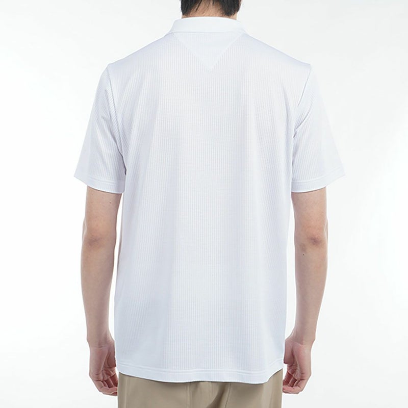 トミー ヒルフィガー ゴルフ Tommy Hilfiger Golf メンズ メンズ レッドホワイトブルー ハーフジップポロシャツ THMA526 詳細12