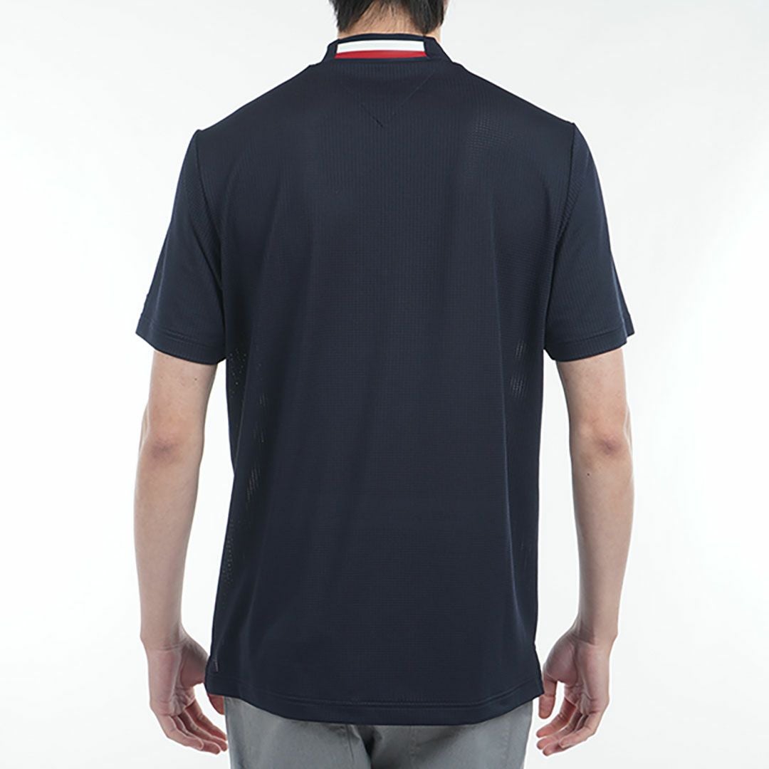 トミー ヒルフィガー ゴルフ Tommy Hilfiger Golf メンズ メンズ HILFIGERトリコグラフィック 半袖モックネックシャツ THMA527 詳細6