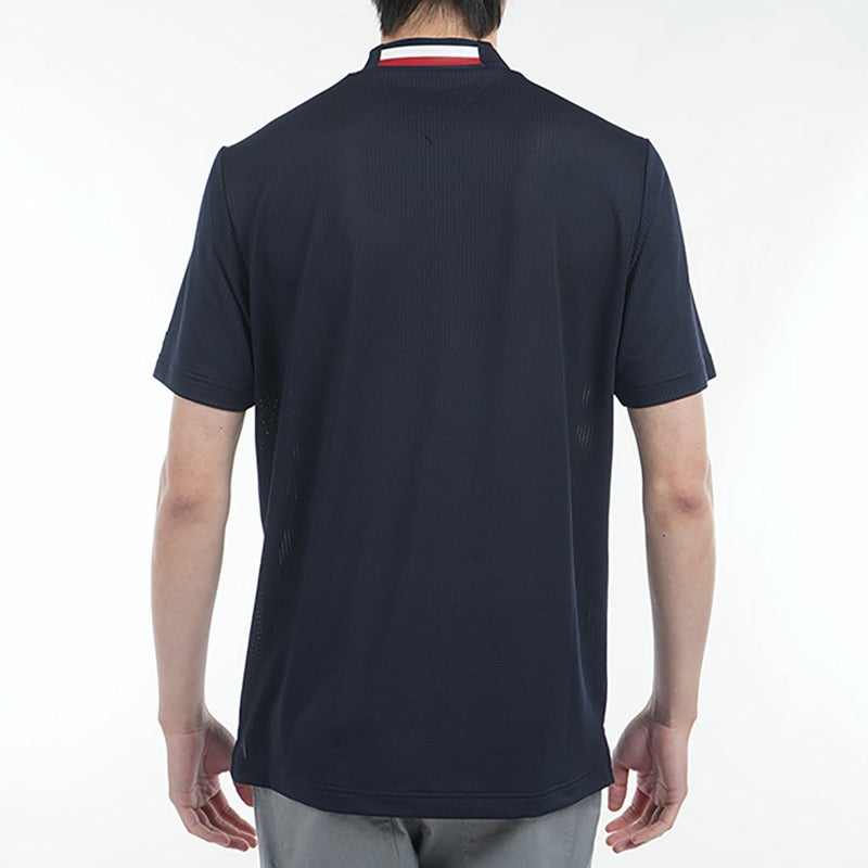 トミー ヒルフィガー ゴルフ Tommy Hilfiger Golf メンズ メンズ HILFIGERトリコグラフィック 半袖モックネックシャツ THMA527 詳細6