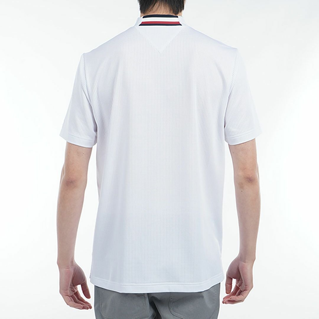 トミー ヒルフィガー ゴルフ Tommy Hilfiger Golf メンズ メンズ HILFIGERトリコグラフィック 半袖モックネックシャツ THMA527 詳細14