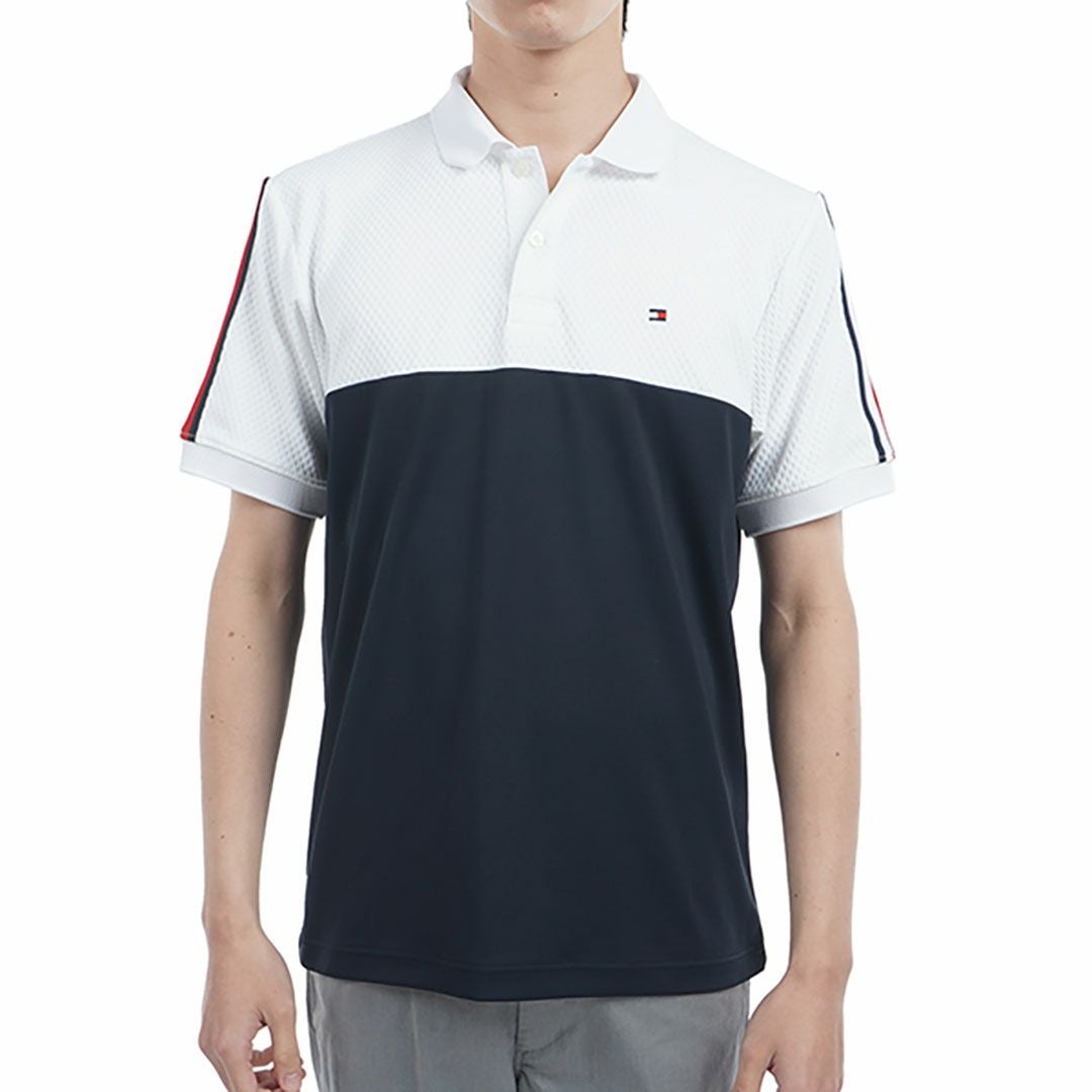 トミー ヒルフィガー ゴルフ Tommy Hilfiger Golf メンズ メンズ カラーブロック 半袖ポロシャツ THMA528 詳細2
