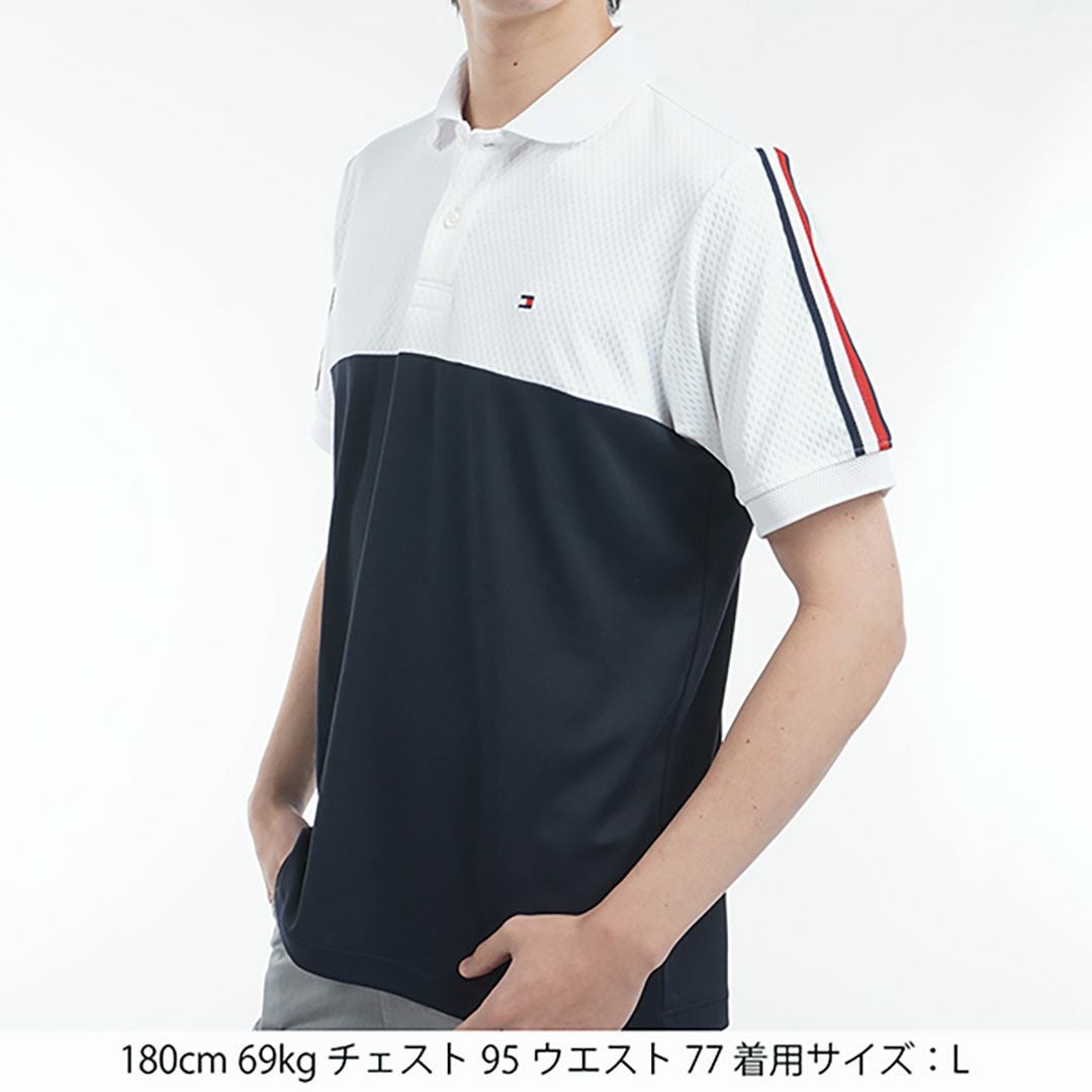 トミー ヒルフィガー ゴルフ Tommy Hilfiger Golf メンズ メンズ カラーブロック 半袖ポロシャツ THMA528 詳細12
