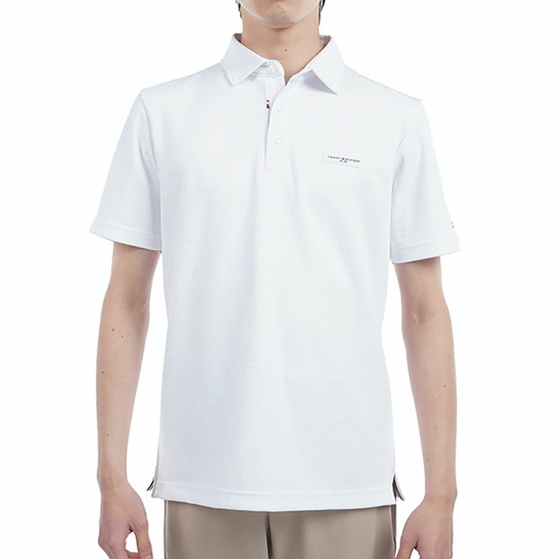 トミー ヒルフィガー ゴルフ Tommy Hilfiger Golf メンズ メンズ ロゴジャガード 半袖シャツ THMA530 詳細2