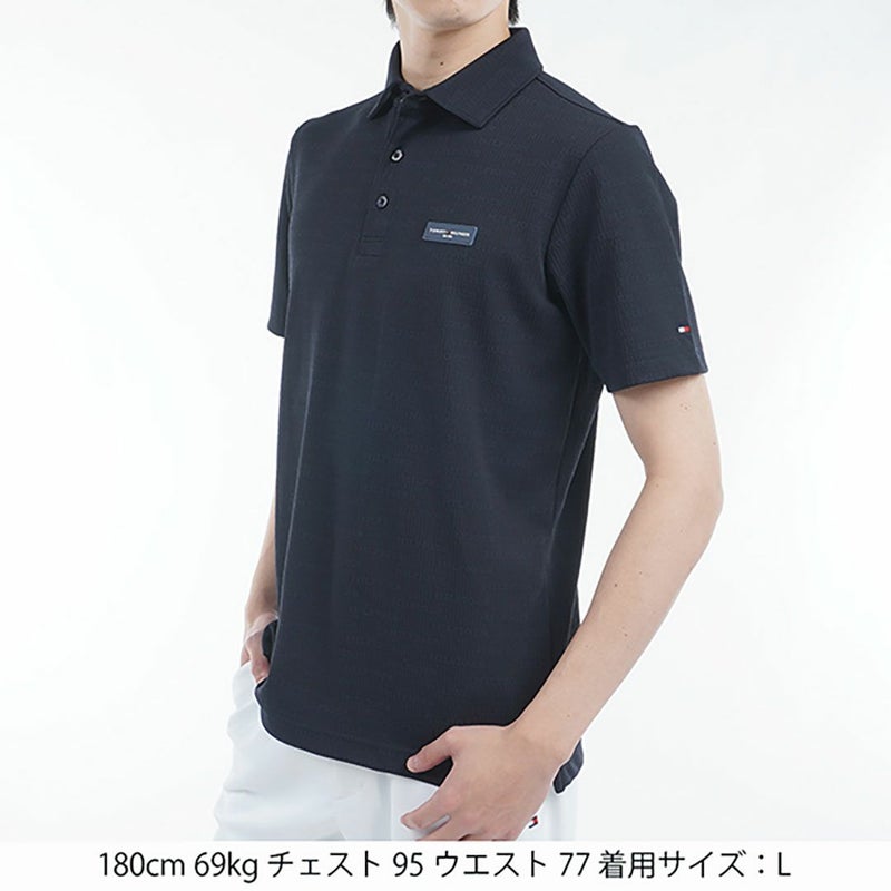 トミー ヒルフィガー ゴルフ Tommy Hilfiger Golf メンズ メンズ ロゴジャガード 半袖シャツ THMA530 詳細15