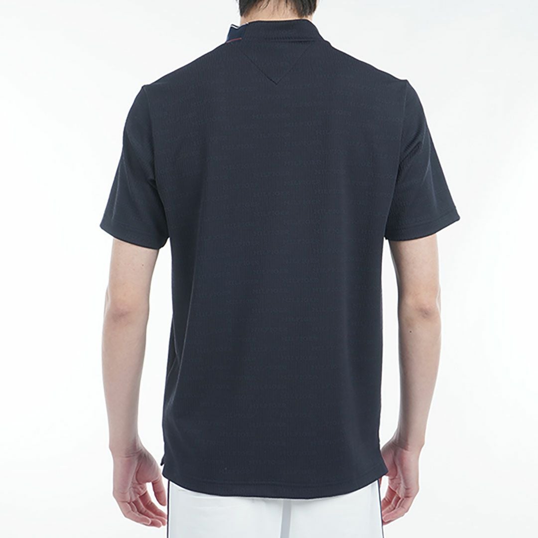 トミー ヒルフィガー ゴルフ Tommy Hilfiger Golf メンズ メンズ ロゴジャガード 半袖モックネックシャツ THMA531 詳細7