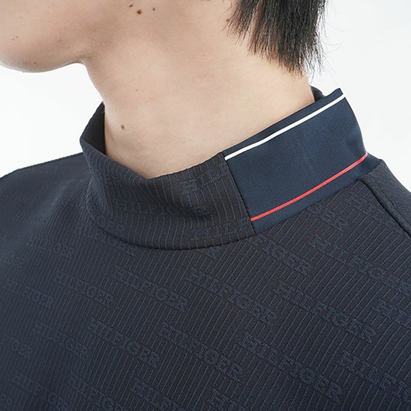 トミー ヒルフィガー ゴルフ Tommy Hilfiger Golf メンズ メンズ ロゴジャガード 半袖モックネックシャツ THMA531 詳細10