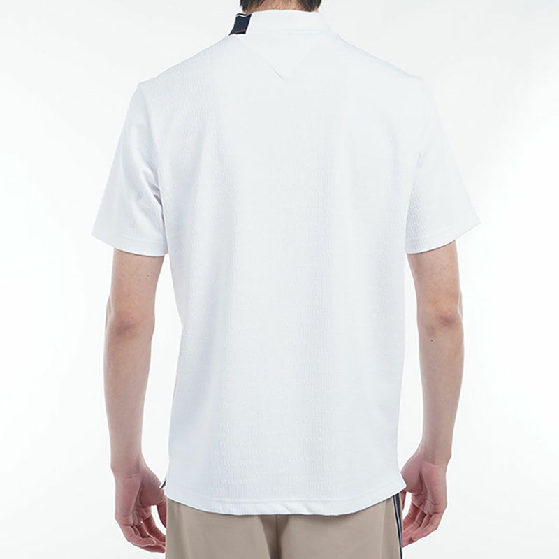 トミー ヒルフィガー ゴルフ Tommy Hilfiger Golf メンズ メンズ ロゴジャガード 半袖モックネックシャツ THMA531 詳細13