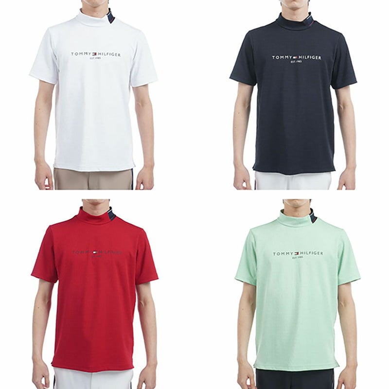 トミー ヒルフィガー ゴルフ Tommy Hilfiger Golf メンズ メンズ ロゴジャガード 半袖モックネックシャツ THMA531 詳細18