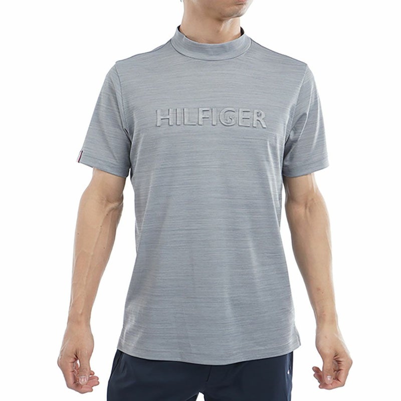 トミー ヒルフィガー ゴルフ Tommy Hilfiger Golf メンズ メンズ エンボスロゴ 半袖モックネックシャツ THMA532 詳細3