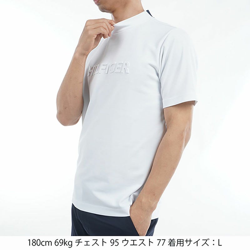 トミー ヒルフィガー ゴルフ Tommy Hilfiger Golf メンズ メンズ エンボスロゴ 半袖モックネックシャツ THMA532 詳細14