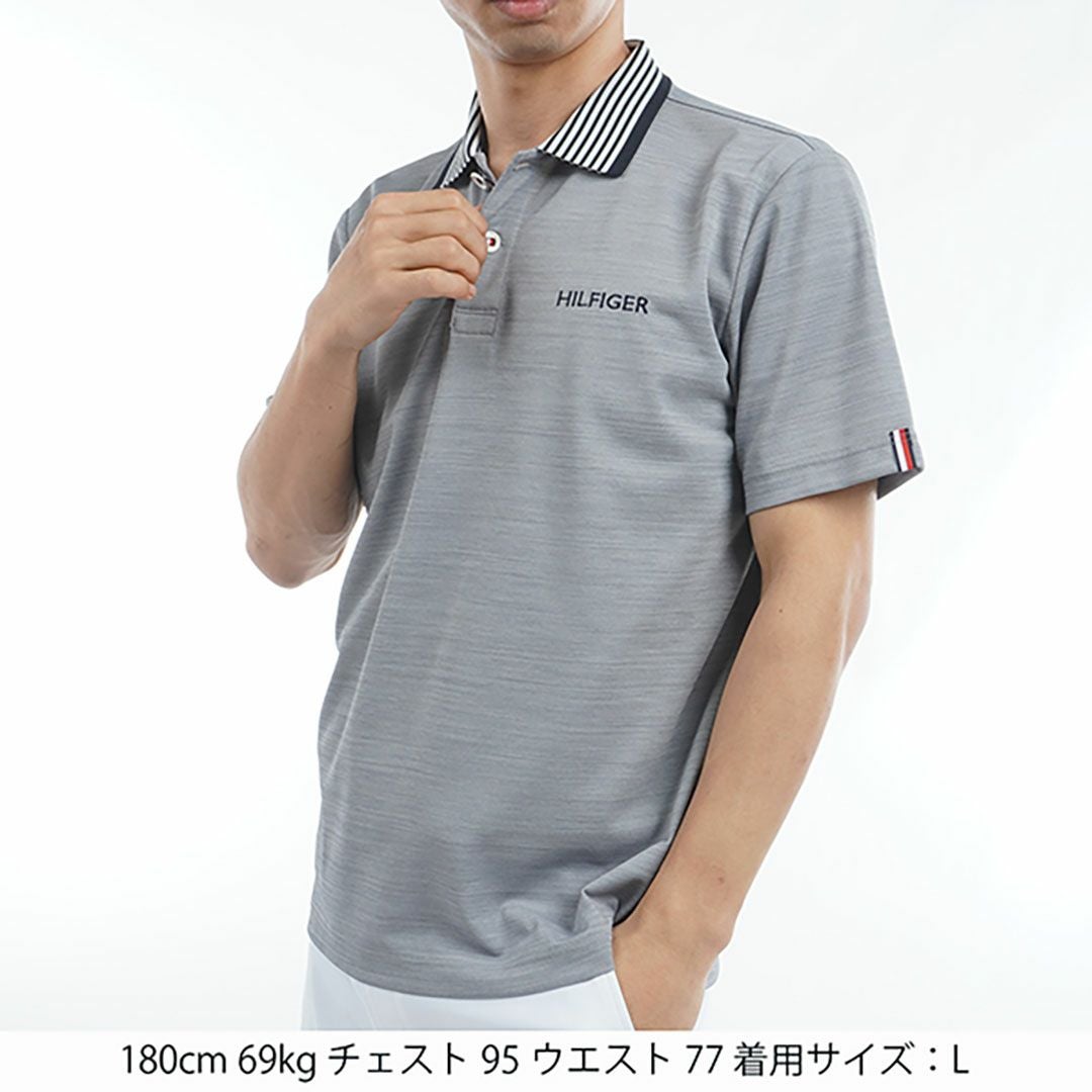30％OFF】[トミー ヒルフィガー ゴルフ]メンズ カラー杢鹿の子 半袖