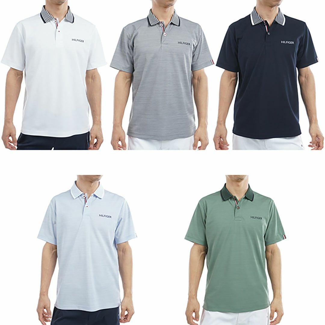 トミーヒルフィガー　ゴルフポロシャツ 3枚セット 30％OFF】[トミー ヒルフィガー ゴルフ]メンズ カラー杢鹿の子 半袖