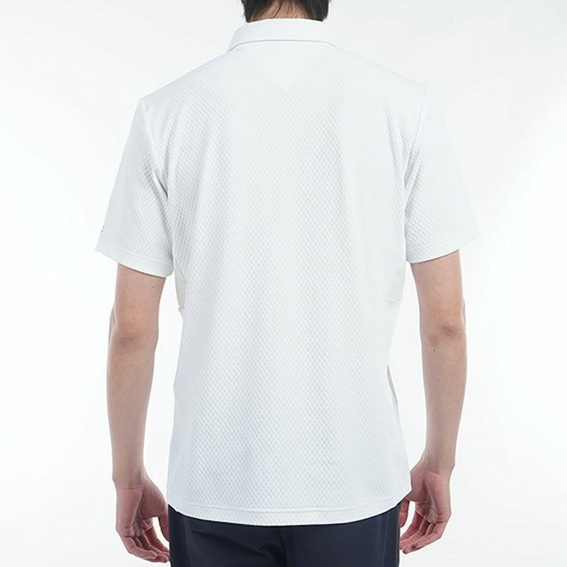 トミー ヒルフィガー ゴルフ Tommy Hilfiger Golf メンズ メンズ リンクスジャガード 半袖ハーフジップシャツ THMA536 詳細14