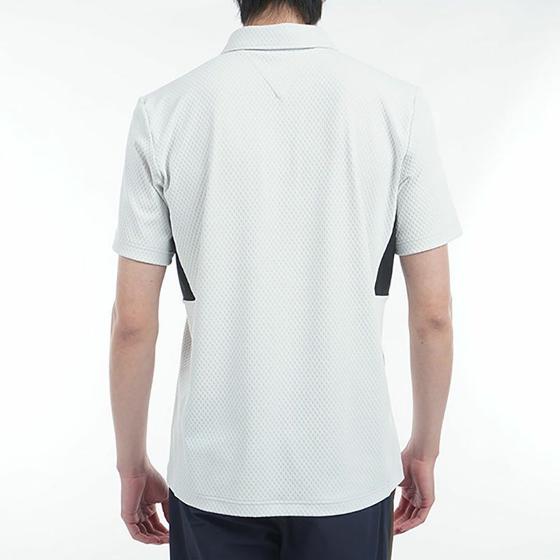 トミー ヒルフィガー ゴルフ Tommy Hilfiger Golf メンズ メンズ リンクスジャガード 半袖ハーフジップシャツ THMA536 詳細18