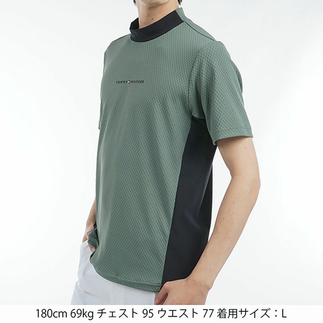 トミー ヒルフィガー ゴルフ Tommy Hilfiger Golf メンズ メンズ ハイブリッド 半袖モックネックシャツ THMA537 詳細5