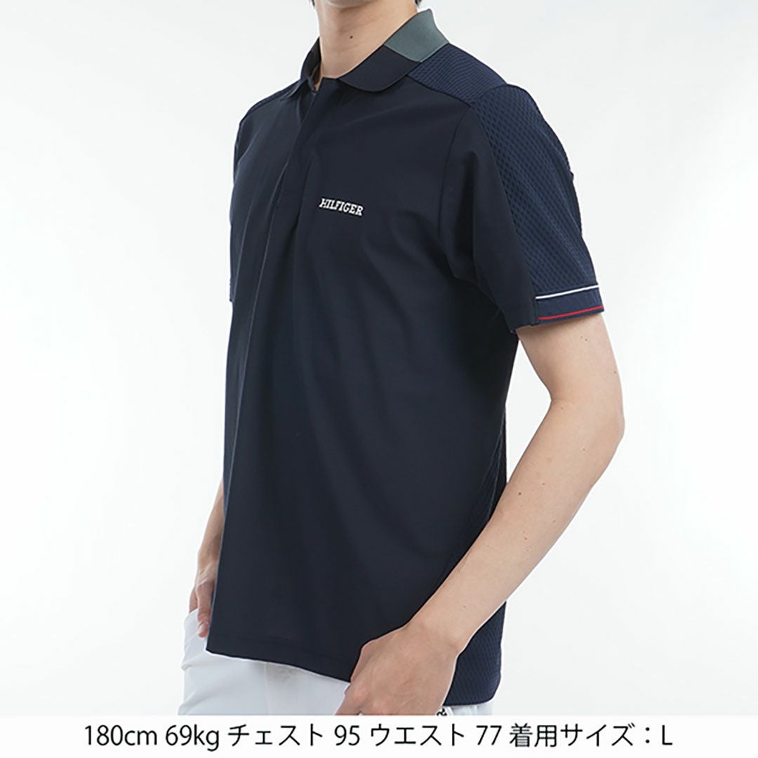 トミー ヒルフィガー ゴルフ Tommy Hilfiger Golf メンズ メンズ ハイブリッド 半袖ポロシャツ THMA538 詳細4
