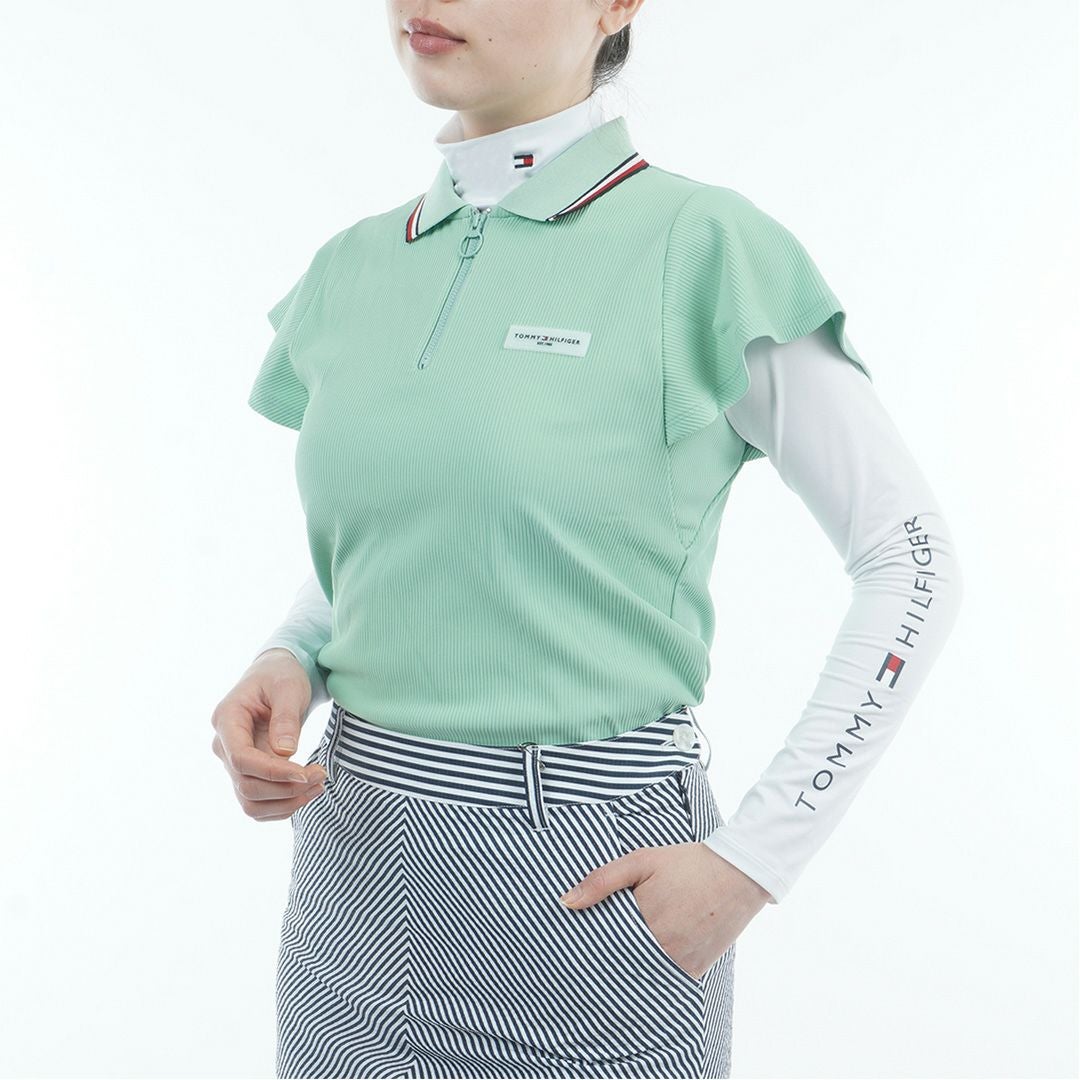 吉田優利プロ着用（衿高6cm）】[トミーヒルフィガーゴルフ]レディース