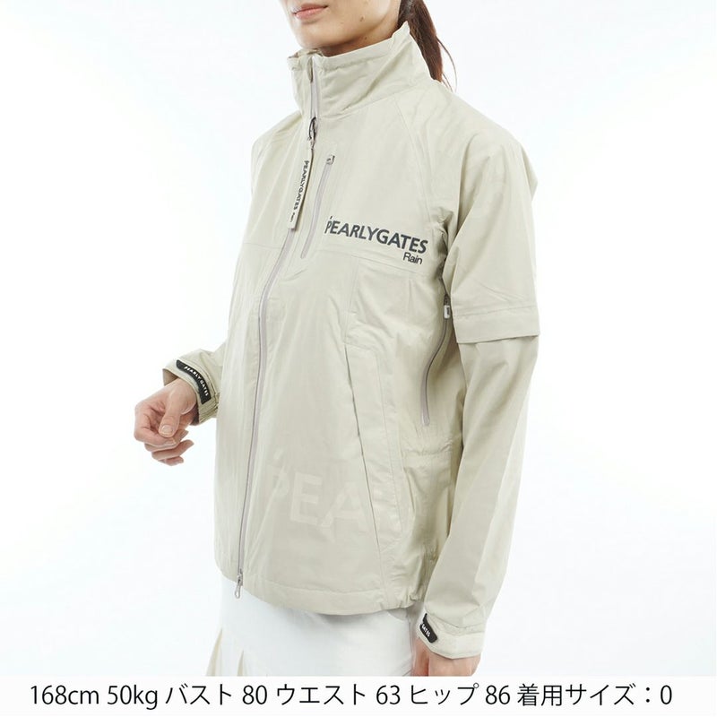 パーリーゲイツ PEARLY GATES レディース NYストレッチタフタ3Lレインジャケット (LADIES) PALA53J 詳細3