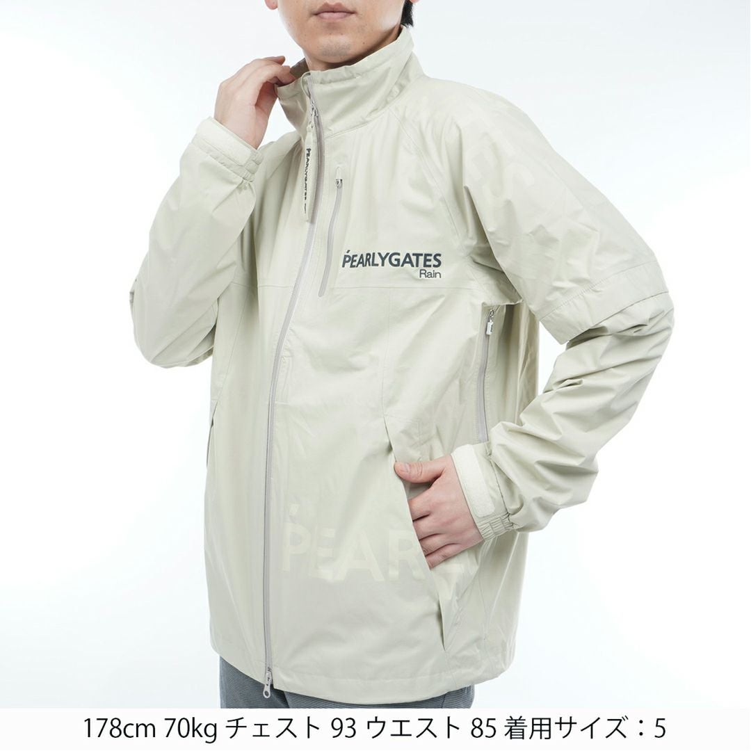 パーリーゲイツ]NYストレッチタフタ3Lレインジャケット (MENS