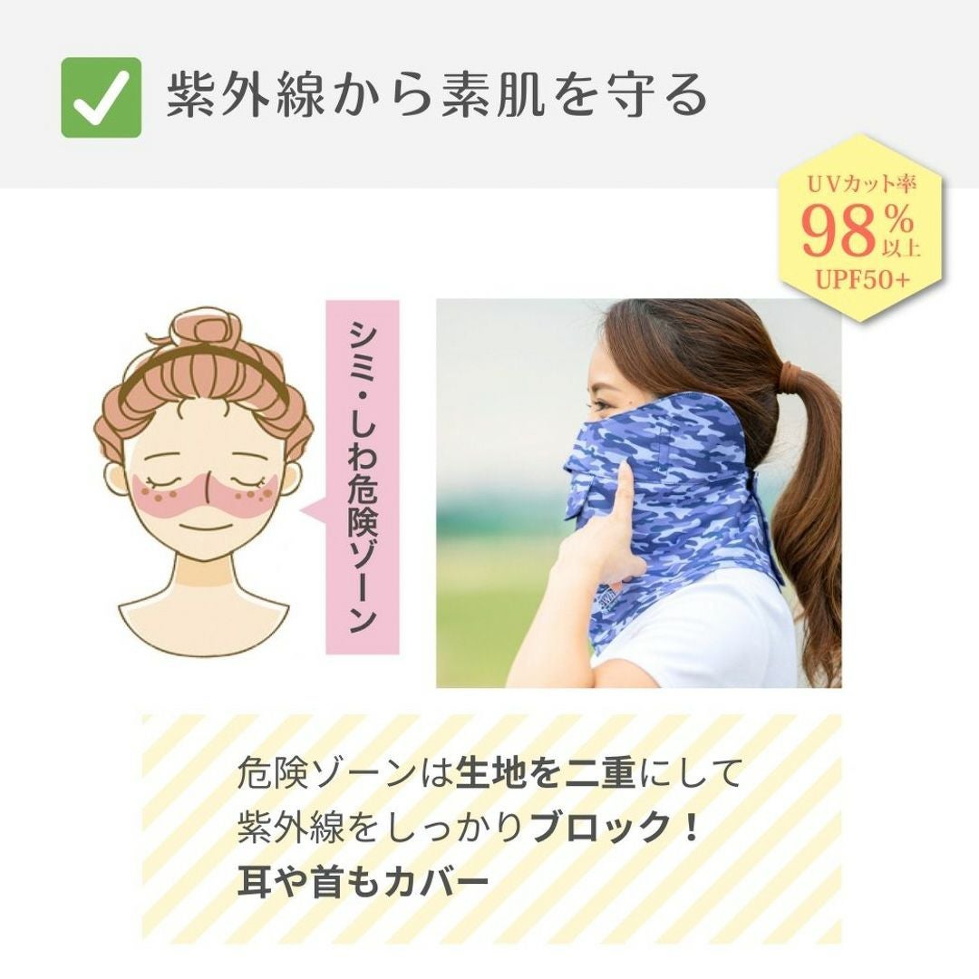 ホワイトビューティー White Beauty メンズ レディース ユニセックス フェイスカバーCH型 無地 XWMG001F 詳細4