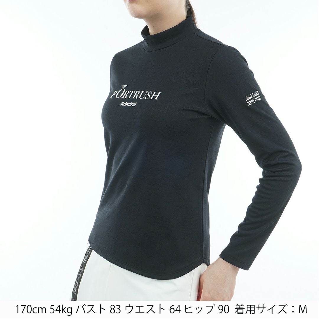 アドミラル ゴルフ Admiral GOLF レディース レディース ゴルフジャガード 長袖モックネックシャツ ADLA555 詳細5