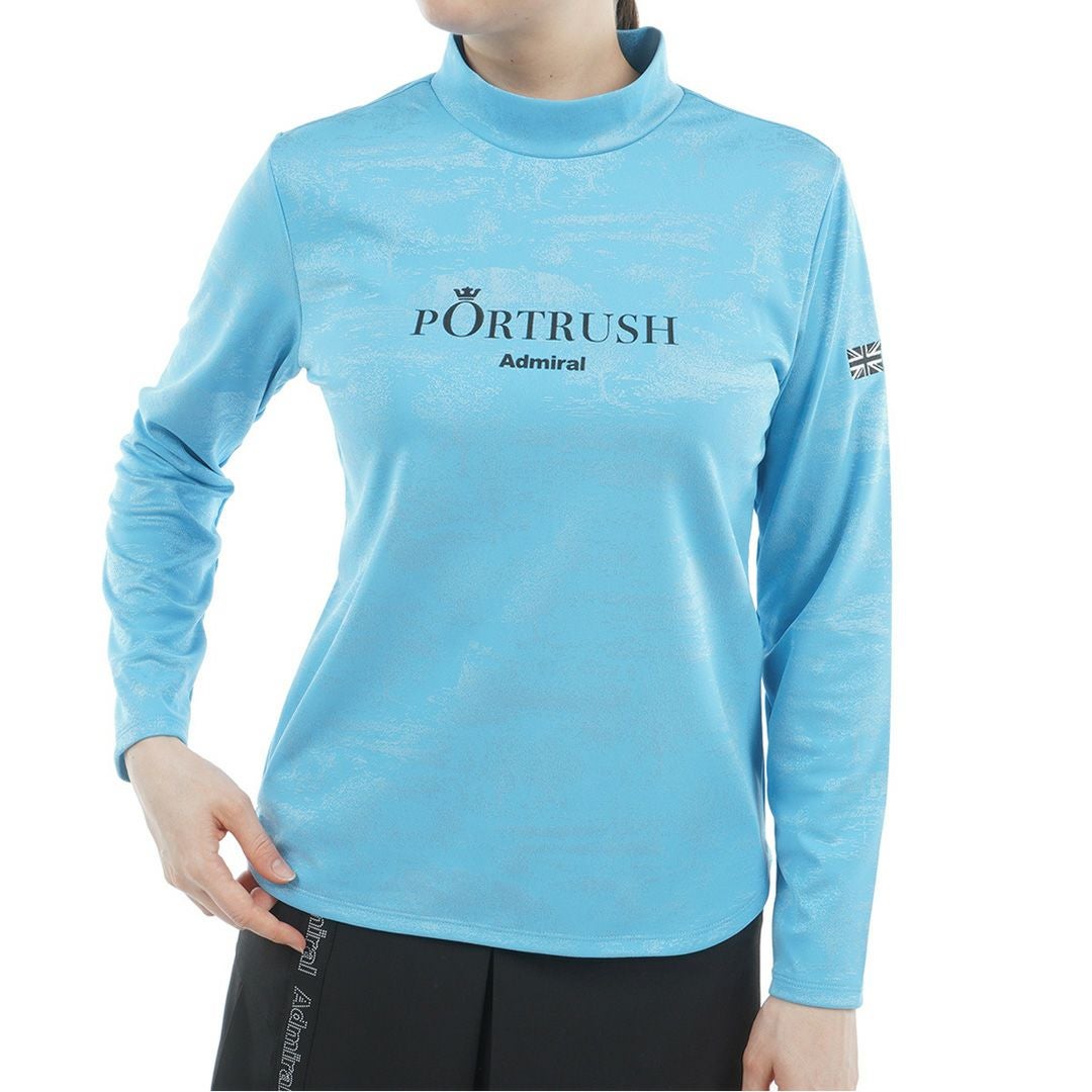 アドミラル ゴルフ Admiral GOLF レディース レディース ゴルフジャガード 長袖モックネックシャツ ADLA555 詳細10